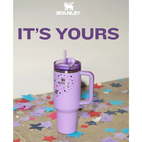 Stanley Purple Olivia Rodrigo Tumbler Flowstate Purple Quencher 40 Oz NEW in Box - Picture 4 of 4
